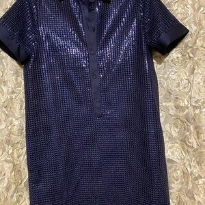 Etcetera Navy Sequin Dress
